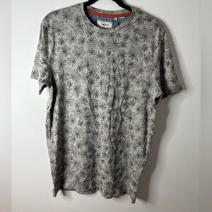 NWT PRODUKT Gray Floral Short Sleeve Tee